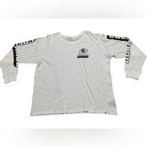 47 women’s Colorado buffaloes long sleeve shirt tee white size large college